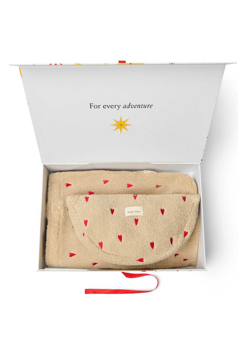 Essentials Teddy Geschenkset Ecru Herzen