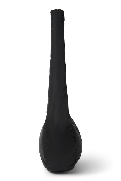 Schwarze Puffy Mini-Umhängetasche