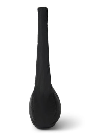 Schwarze Puffy Mini-Umhängetasche