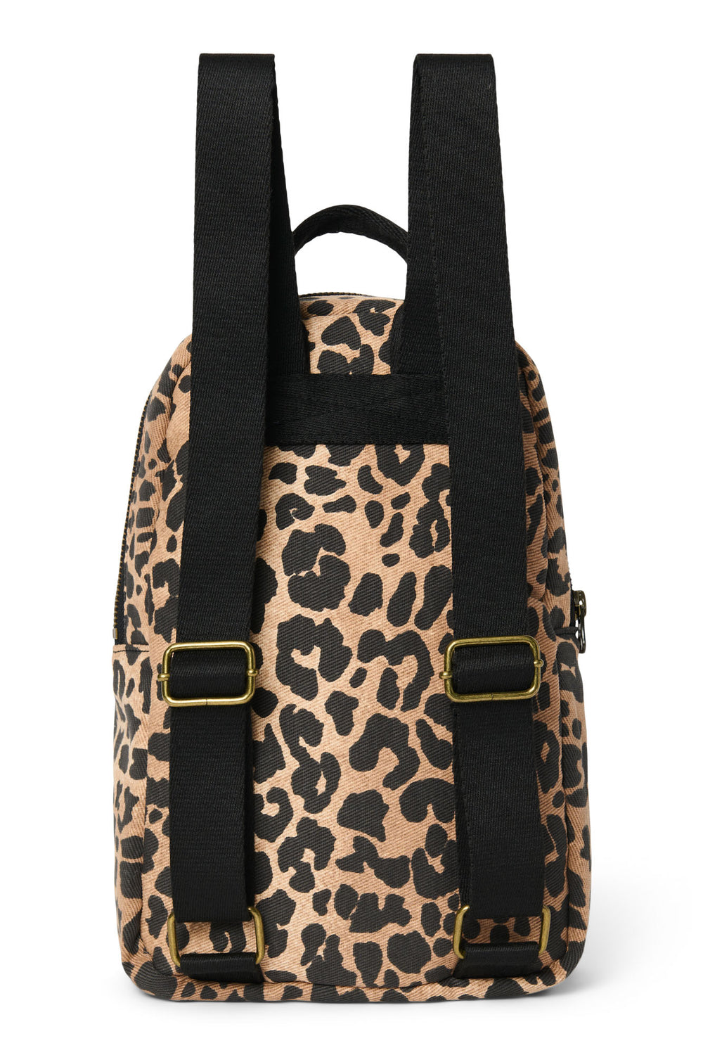 Brown Leopard Cotton Mini-Rucksack