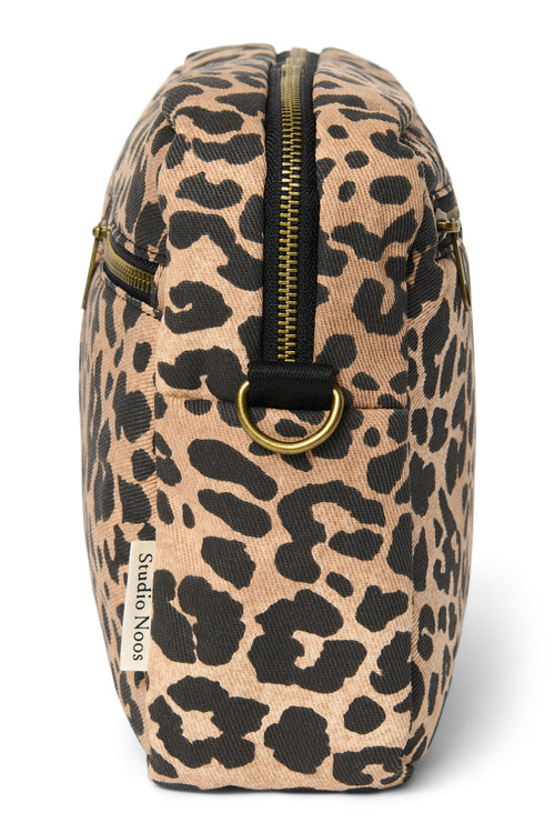 Brown Leopard Cotton Kinderwagen-Organizer