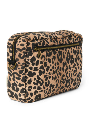 Brown Leopard Cotton Kinderwagen-Organizer