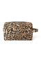 Brown Leopard Cotton-Kosmetiktasche