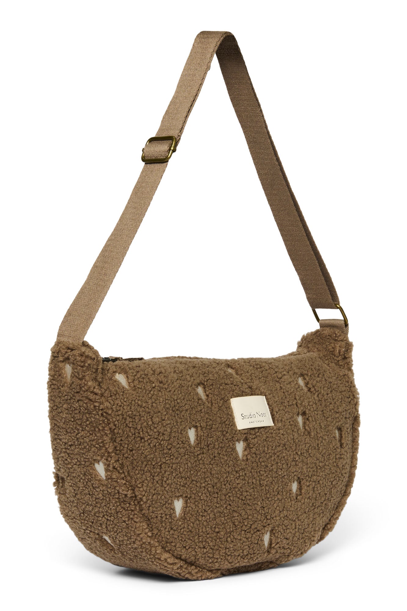 Teddy Adult-Gürteltasche | Braun Hearts