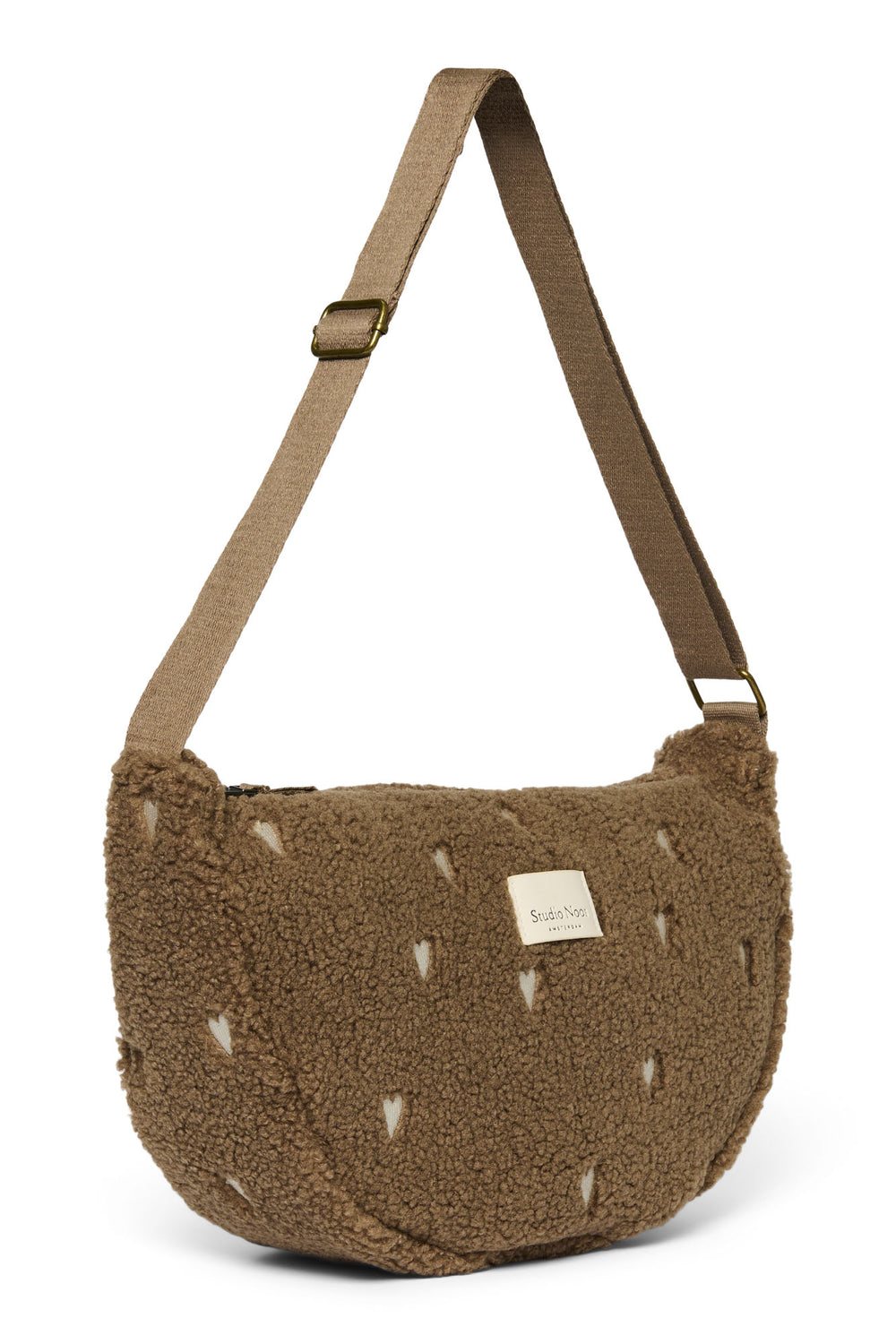 Teddy Adult-Gürteltasche | Braun Hearts