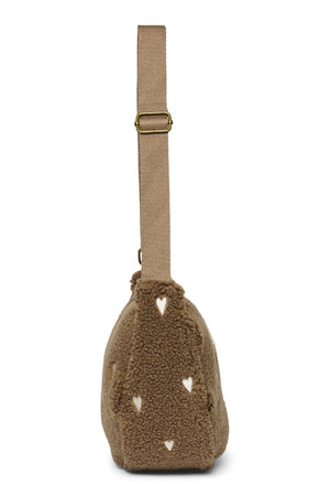 Teddy Adult-Gürteltasche | Braune Hearts