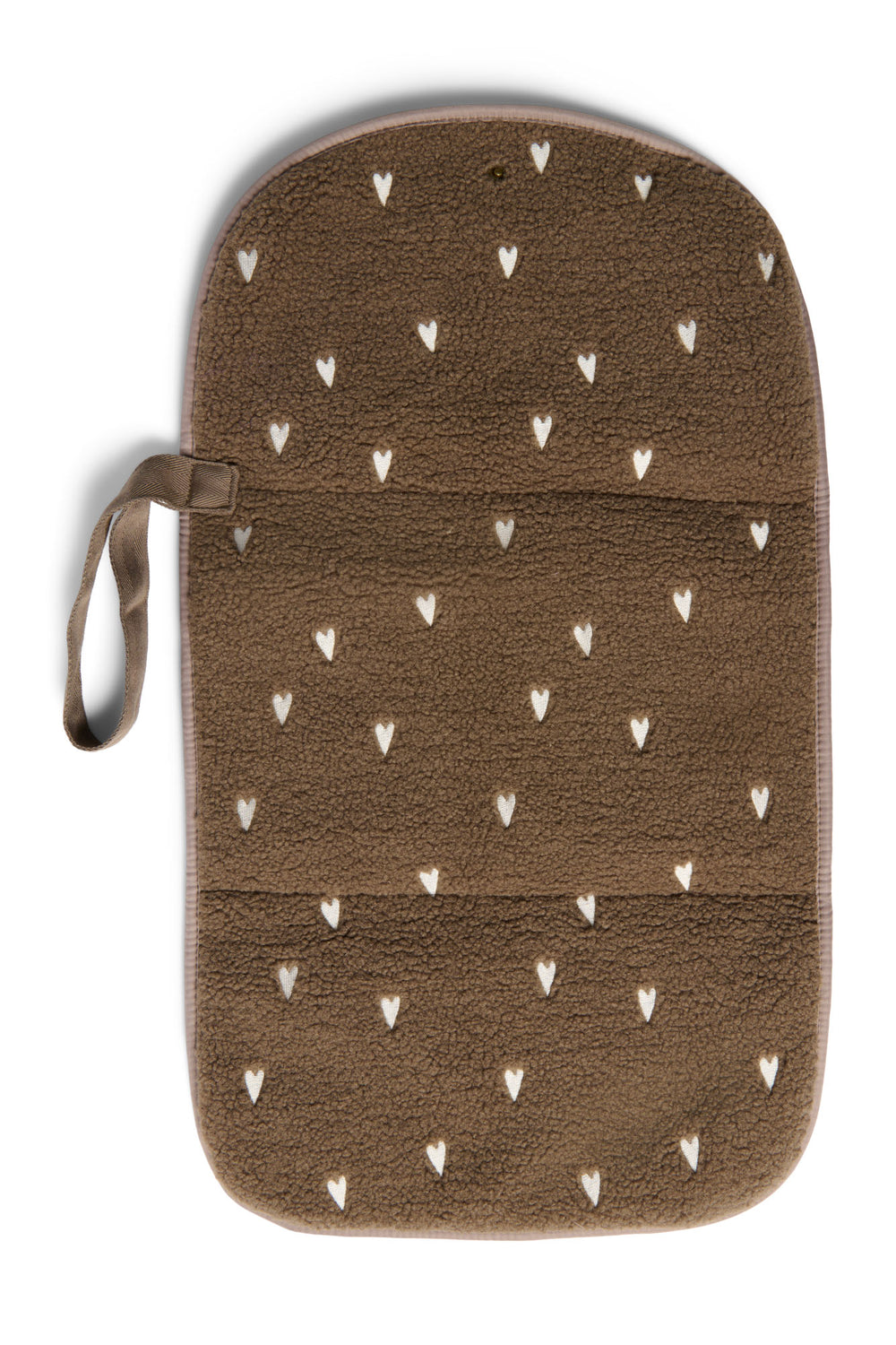 Teddy-Wickelauflage | Braun Hearts