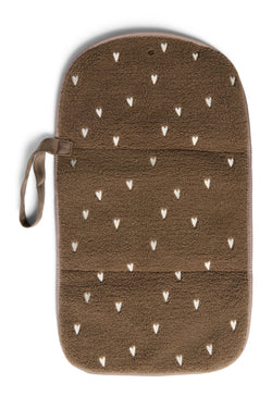 Teddy-Wickelauflage | Braun Hearts