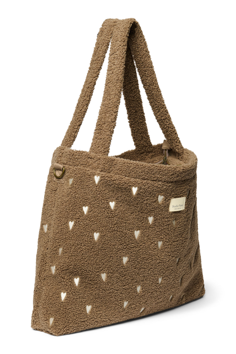 Teddy Hearts-Wickeltasche | Braune