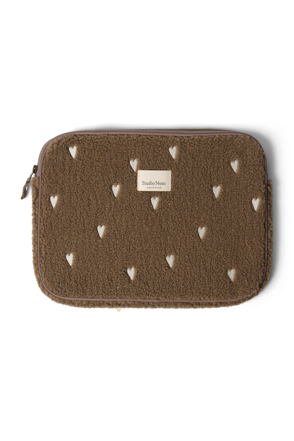 Teddy Hearts Laptop-Hülle | Braun Hearts
