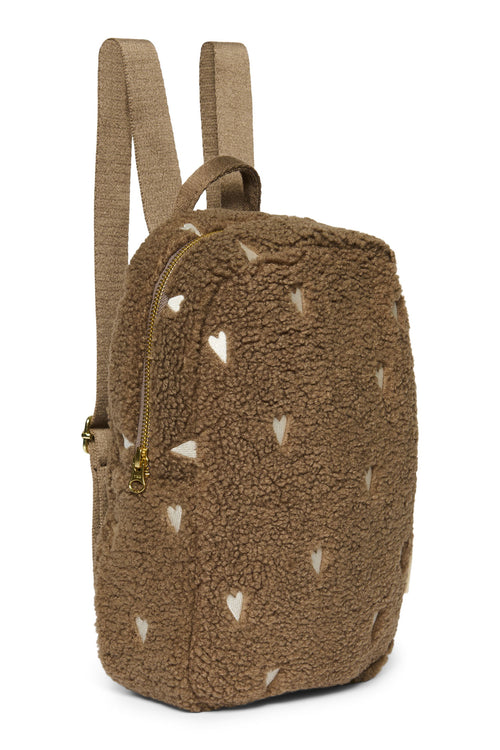 Teddy Mini-Rucksack | Brauner Hearts
