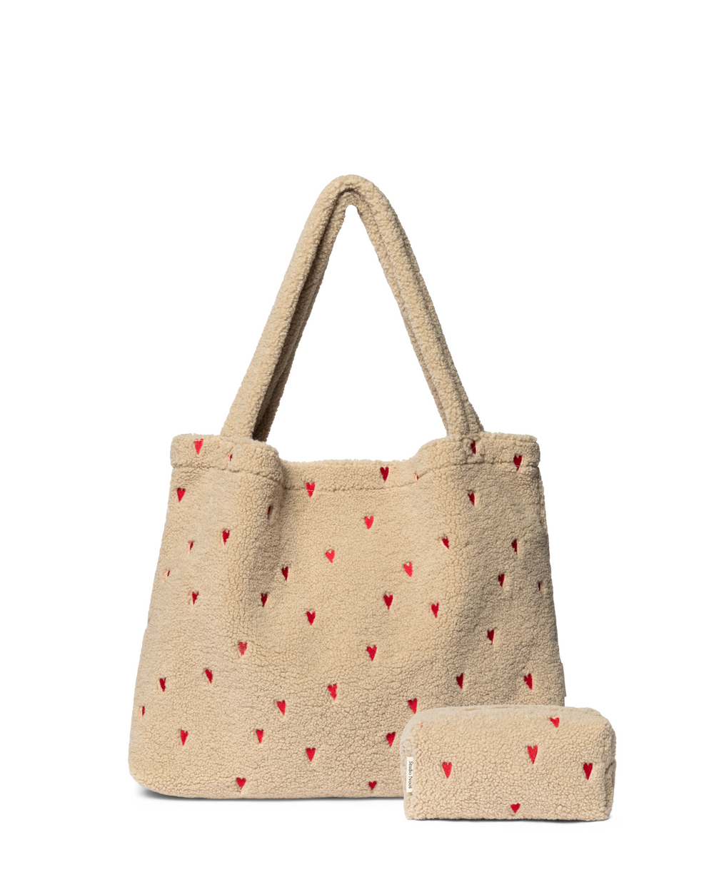 Classic Teddy Geschenkset Ecru Herzen