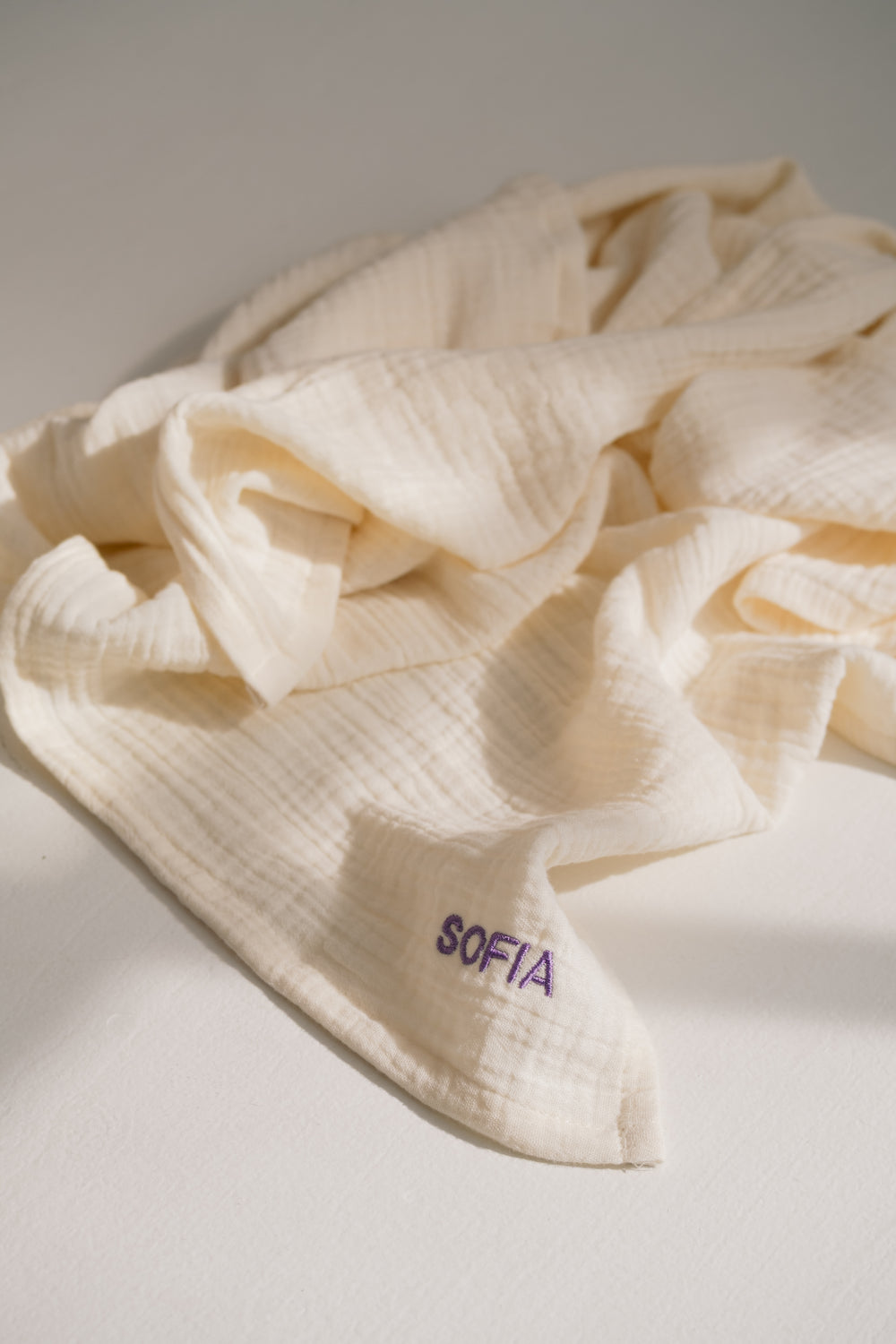 Mittlere Uni-Musselintücher in Beige