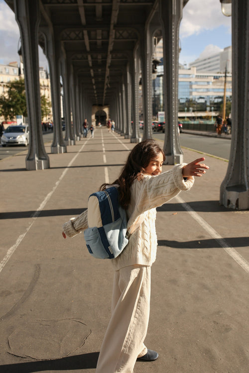 Patchwork Midi-Rucksäcke | Denim