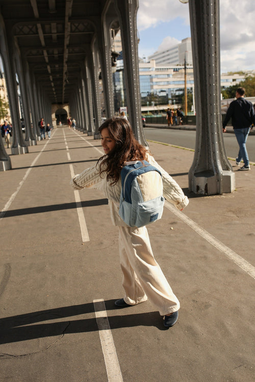 Patchwork Midi-Rucksäcke | Denim