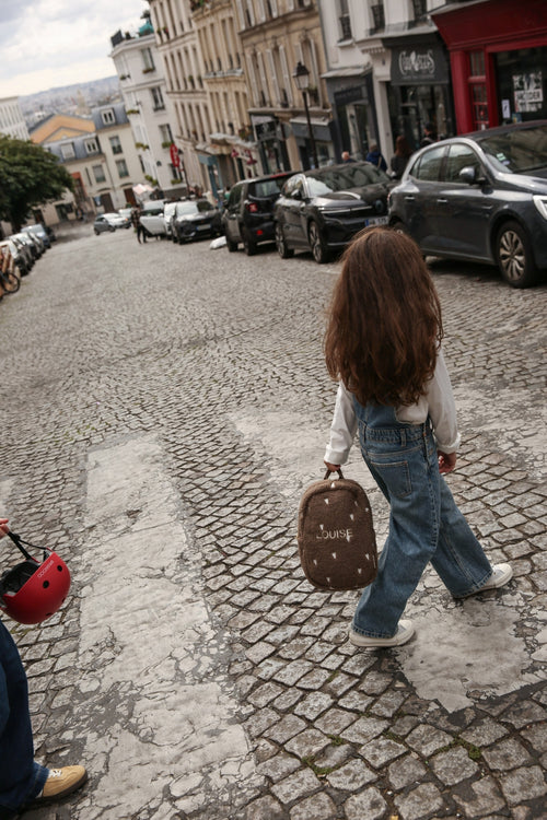 Teddy Mini-Rucksack | Brauner Hearts