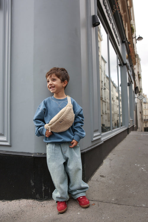 Teddy Mini-Gürteltasche | Ecru