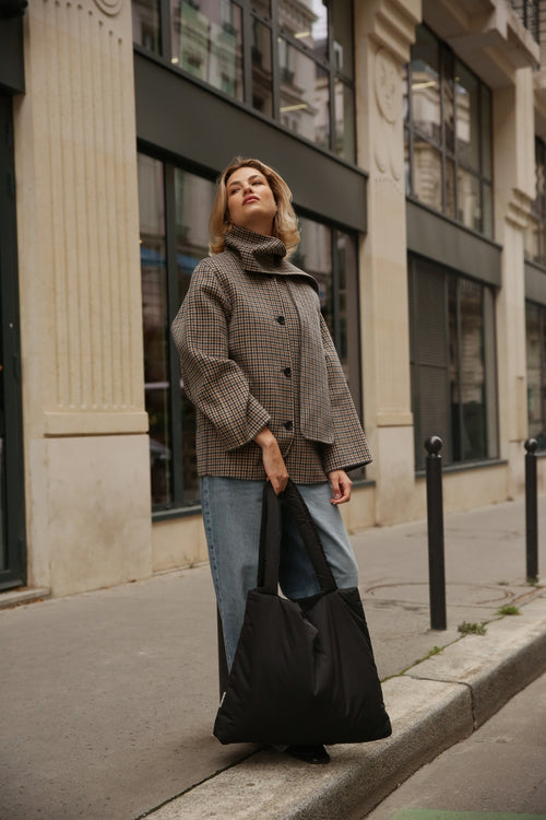 Puffy Mom-Bag | Schwarze