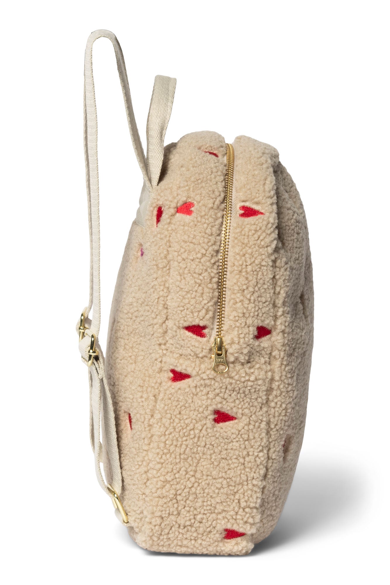 Teddy Mini-Rucksack | Ecru Hearts