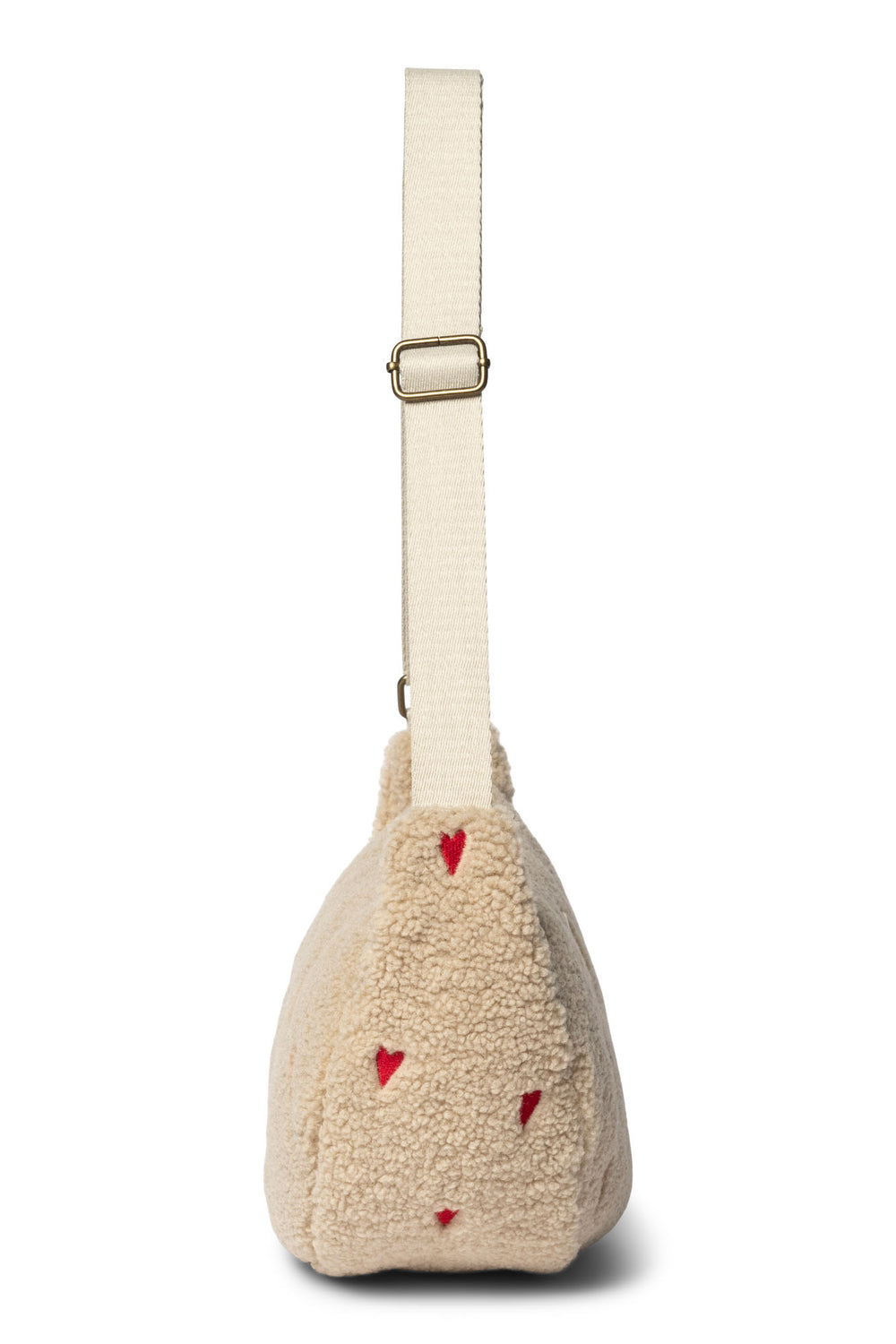 Teddy Adult-Gürteltasche | Ecru Hearts