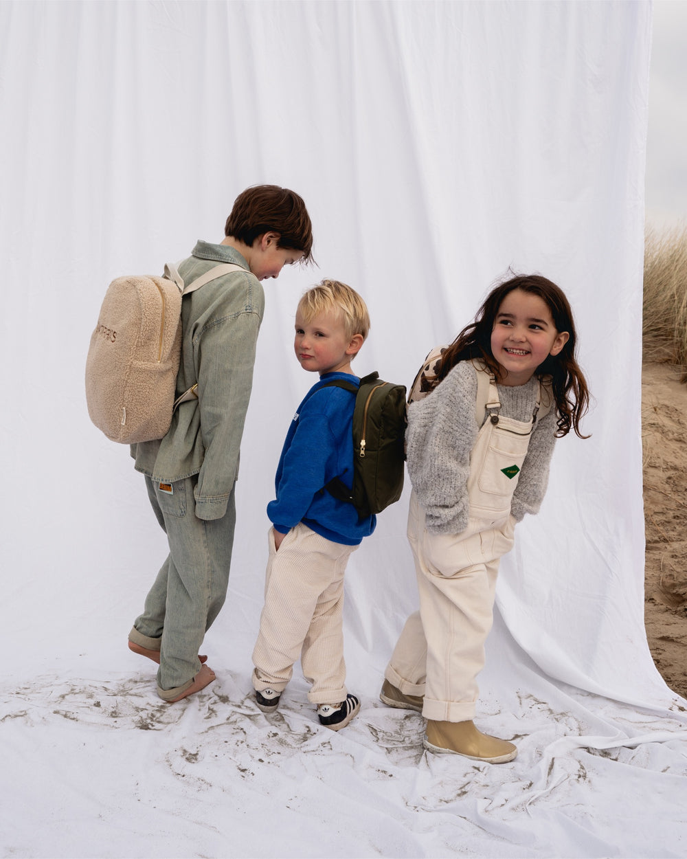 Teddy Midi-Rucksack | Ecru