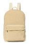 Teddy Midi-Rucksack mit Fronttasche | Ecru