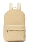 Teddy Midi-Rucksack Mit Fronttasche | Ecru