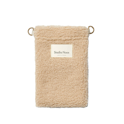 Teddy Telefon-Tasche | Ecru