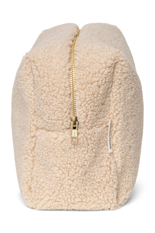 Teddy-Kosmetiktasche | Ecru