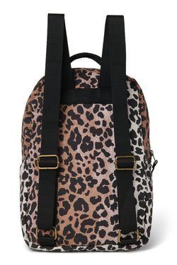 Soft Cotton Midi-Rucksack | Hazel Leopard