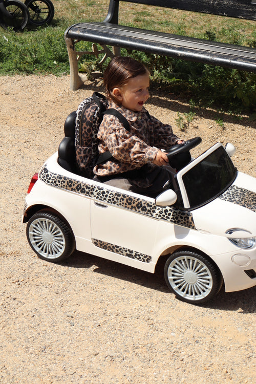 Soft Cotton Mini-Rucksack | Hazel Leopard