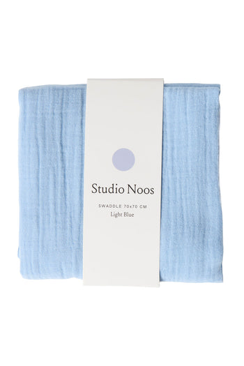 Mittlere Uni-Musselintücher in Hellblau