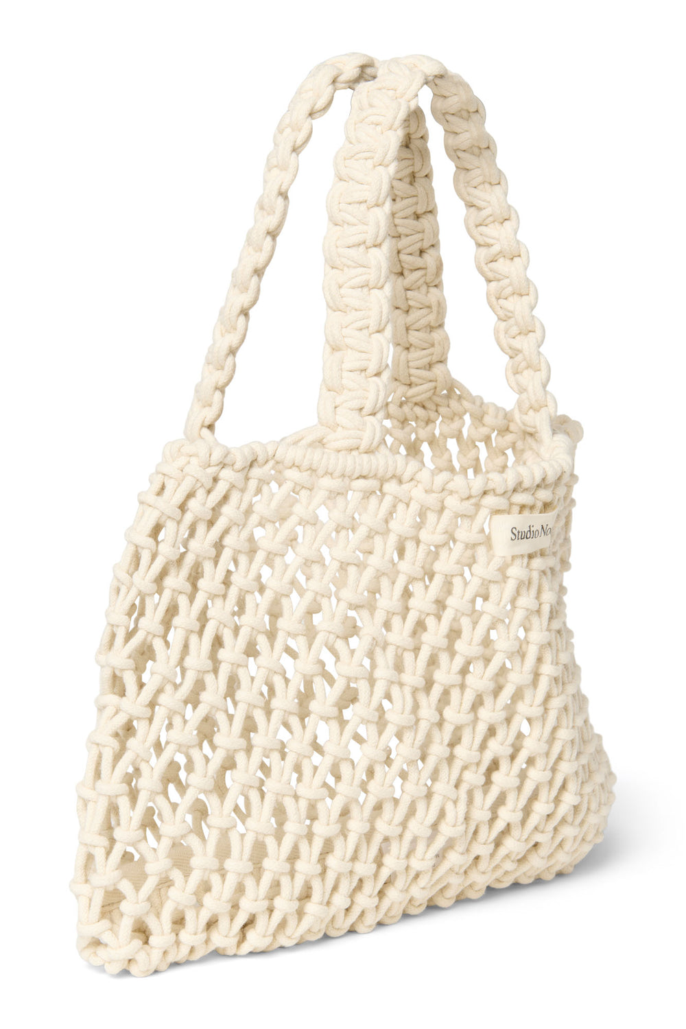 Macrame Mini-Handtasche | Naturfarbene