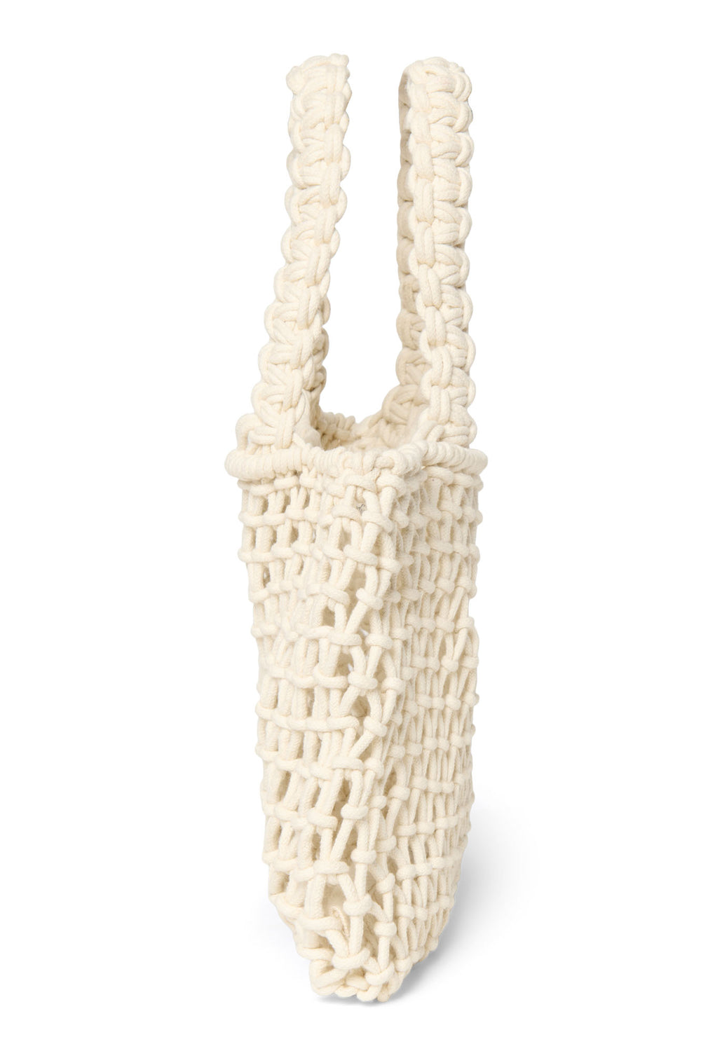 Macrame Mini-Handtasche | Naturfarbene