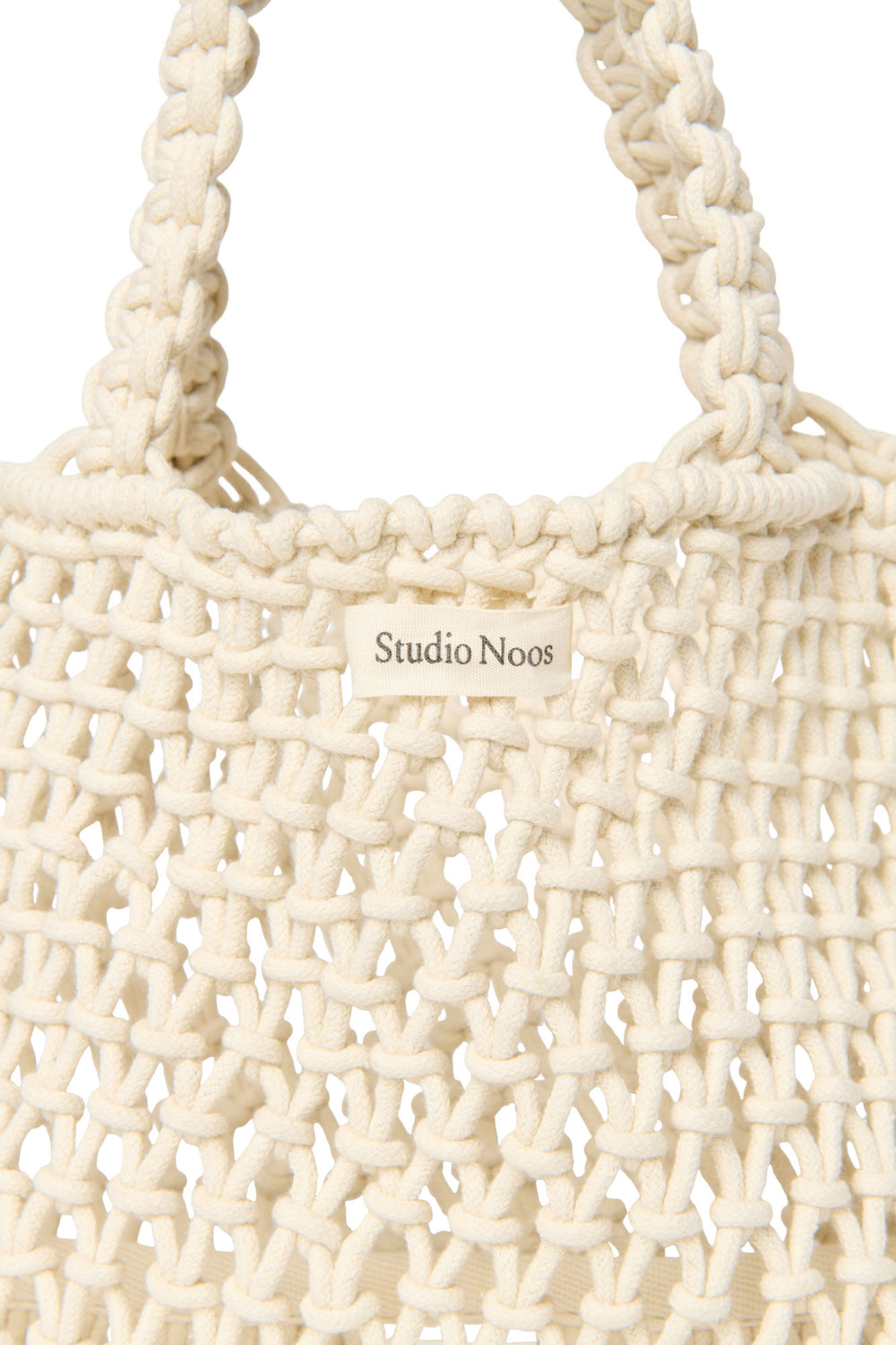 Macrame Mini-Handtasche | Naturfarbene