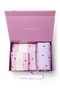 Geschenkset Newborn Essentials | Lila Herzen