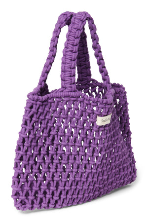 Macrame Mini-Handtasche | Lila