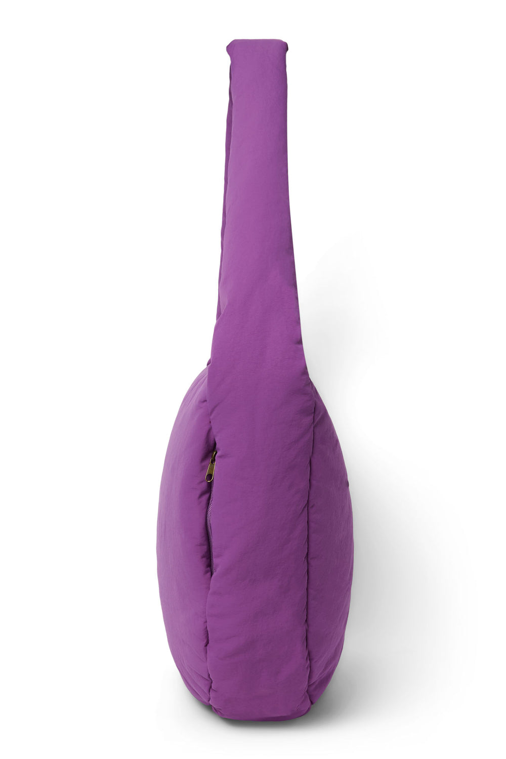 Lila Textured Puffy-Umhängetasche
