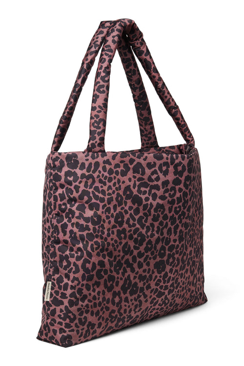 Puffy Mom-Bag | Red Leopard
