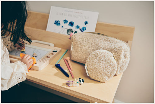 Teddy-Geldbörse | Ecru