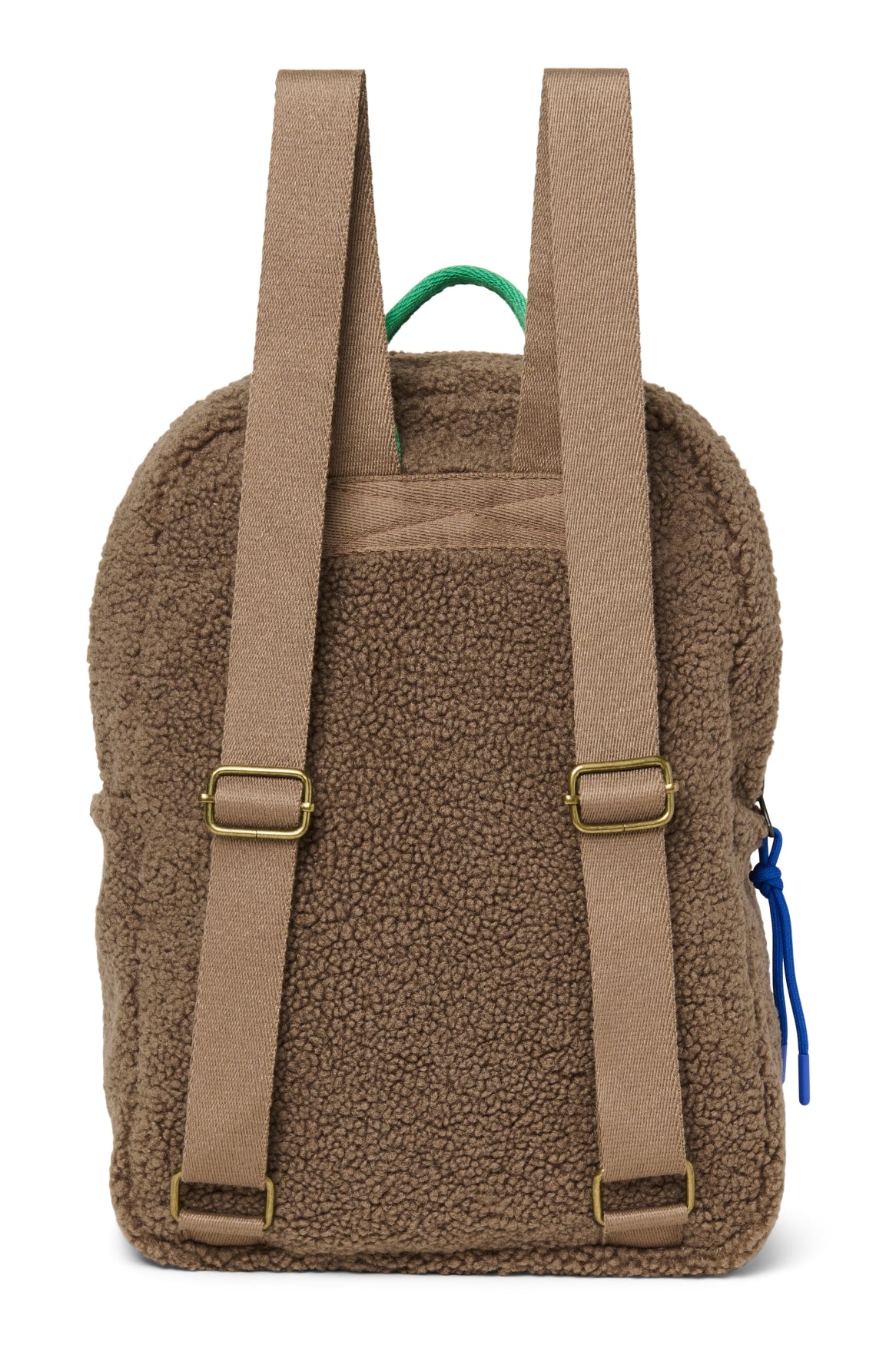 Teddy Midi-Rucksack | Braun/Burgunderrot