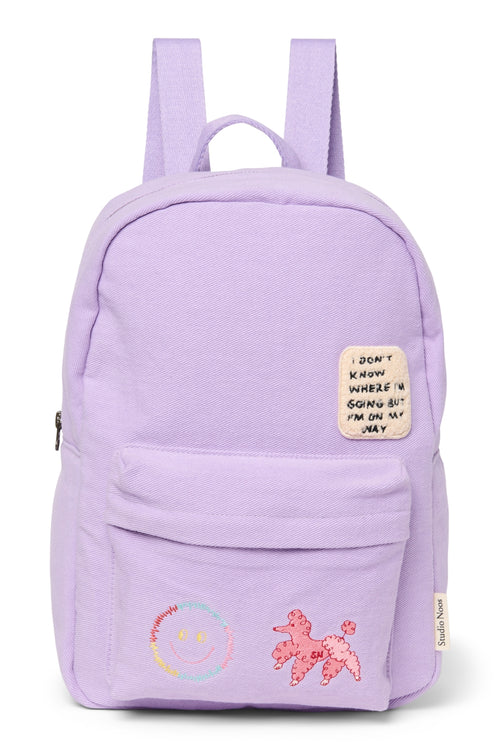 Cotton Midi-Rucksack | Lila