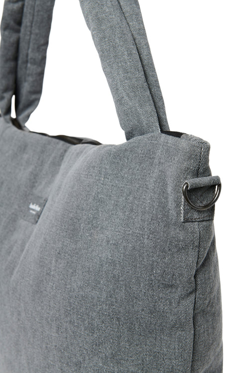 Denim-Wickeltasche | Graue