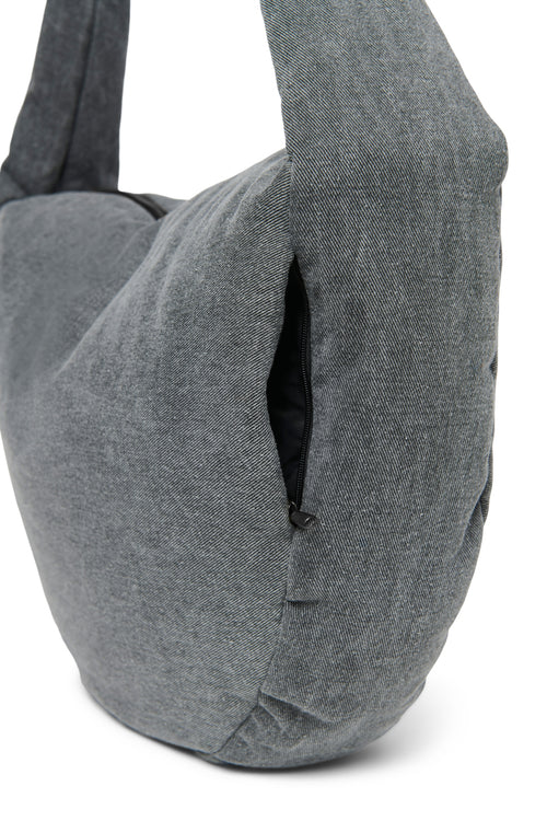 Denim-Umhängetasche | Graue