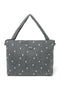 Denim-Wickeltasche | Graue Hearts