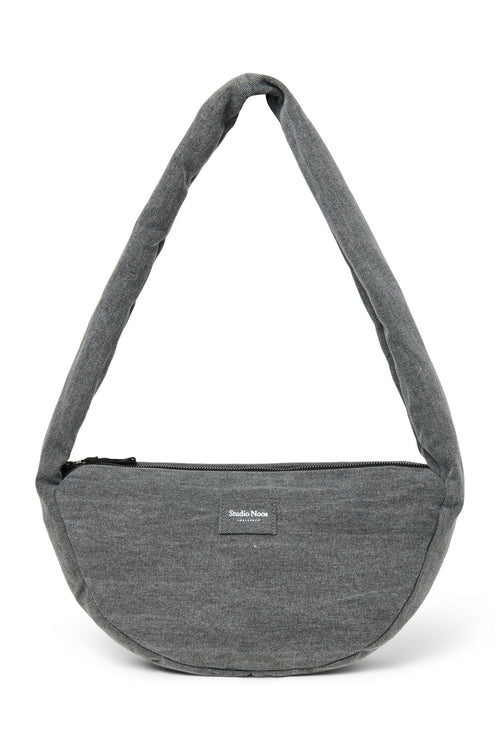 Grey Denim Mini-Umhängetasche