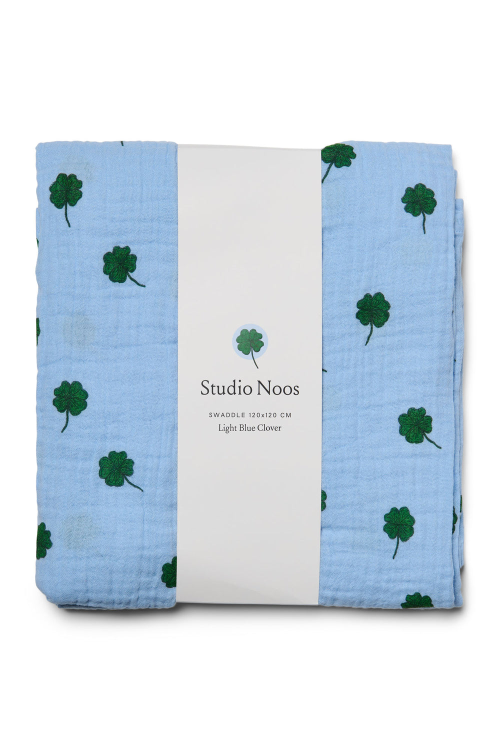 Swaddle Gift Set | Light Blue Clover