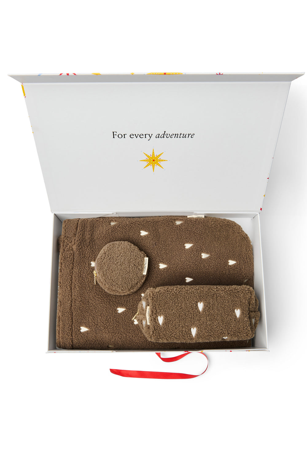 Classic Teddy Gift Set | Brown Hearts