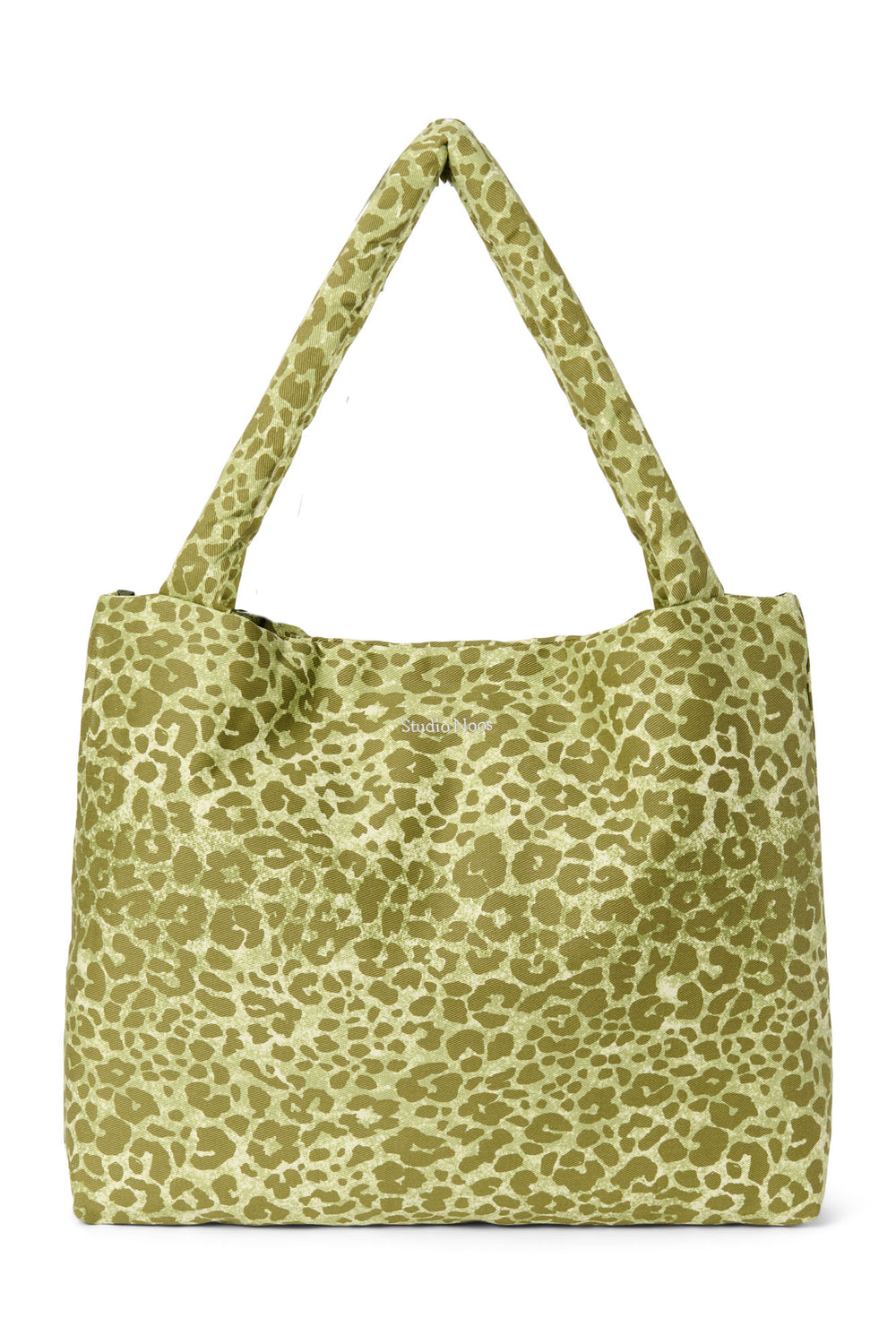 Green Leopard Cotton Mom-Bag