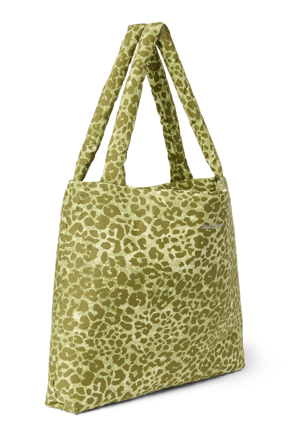 Green Leopard Cotton Mom-Bag